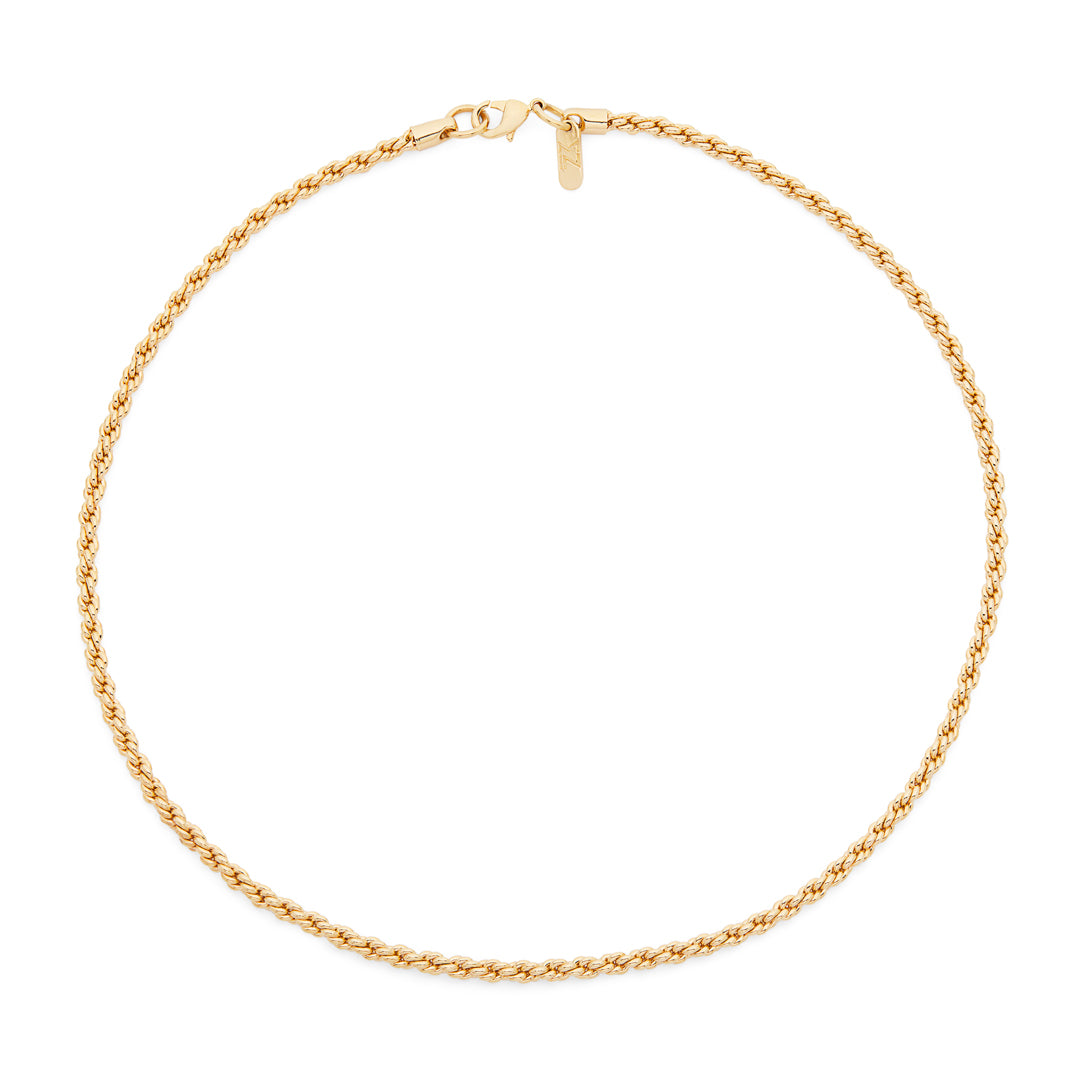 Double rolo necklace